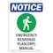 Signmission OSHA Notice, 7" Height, Emergency Response Sign With Symbol, 7" X 5", Portrait OS-NS-D-57-V-11895 - alternate 1